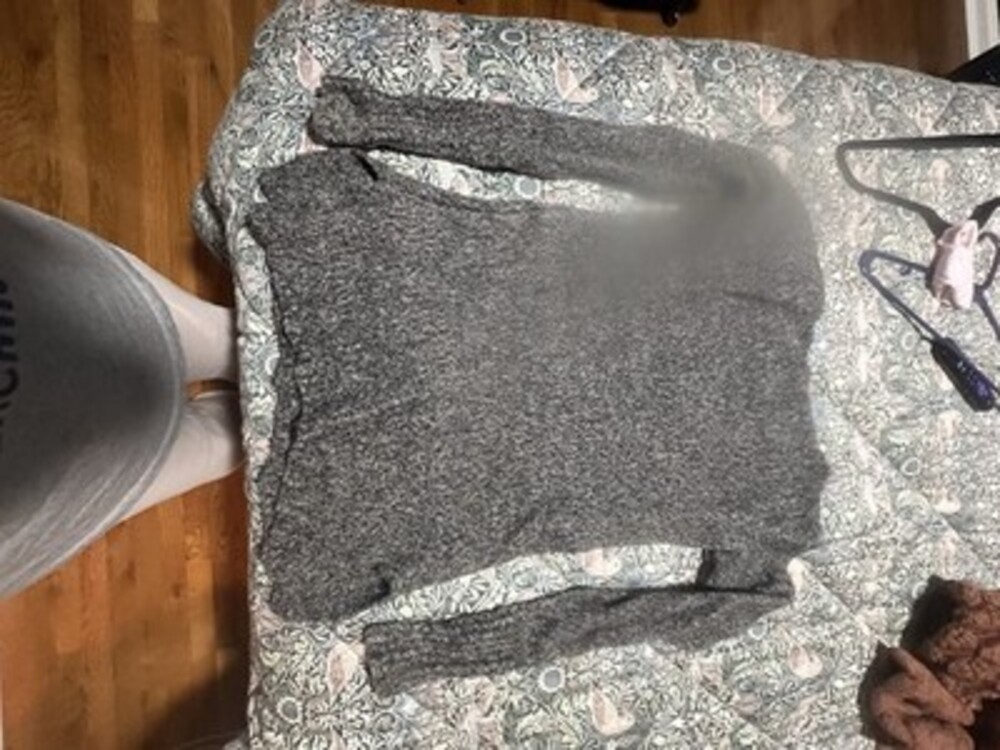 Athleta Boucle Sweater XXS Gray Soft Fuzzy Knit Pullover Cozy Winter Warm Top